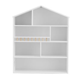 Listing 3 of 6 for Keezi 4 Tiers Kids Bookshelf Wooden Bookcase Display Storage Organiser Cabinet W