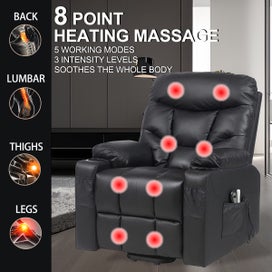 Listing 3 of 11 for Electric Recliner Chair Massage Heated Lift Lounge Sofa