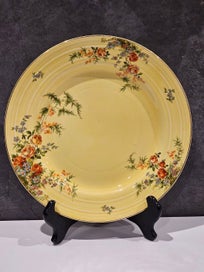 Listing 5 of 6 for Crown Ducal English Porcelain Florentine Rosalie Patter Berry Bowl & Underplate.
