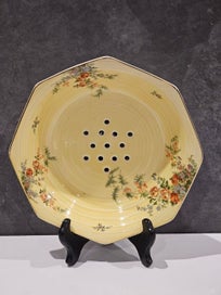 Listing 6 of 6 for Crown Ducal English Porcelain Florentine Rosalie Patter Berry Bowl & Underplate.