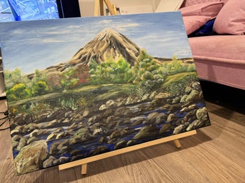 Listing 2 of 7 for Mt Taranaki Original Painting by Waru J