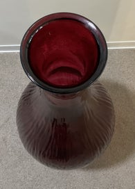 Listing 2 of 4 for Huge Glass Vase in Red