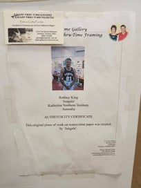 Listing 5 of 8 for Searching for that statement art piece? Original 'Jungala' Aboriginal Art Piece.