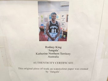 Listing 7 of 8 for Searching for that statement art piece? Original 'Jungala' Aboriginal Art Piece.