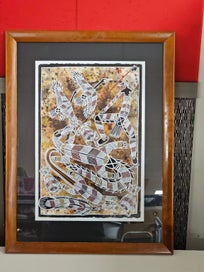 Listing 8 of 8 for Searching for that statement art piece? Original 'Jungala' Aboriginal Art Piece.