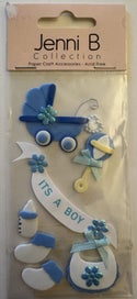 Listing 1 of 1 for JENNI B - BABY BOY 3D STICKERS