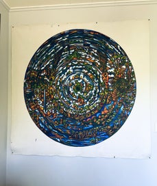 Listing 4 of 7 for Large Dean Buchanan Mandela (The Hauraki Gulf) on Canvas