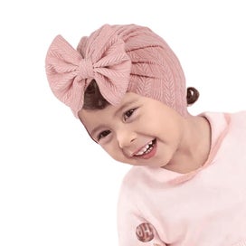 Listing 4 of 7 for Baby Hats with Big Bow, Perfect for Newborns and Baby Showers, Adorable Cot