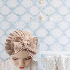 Listing 6 of 7 for Baby Hats with Big Bow, Perfect for Newborns and Baby Showers, Adorable Cot