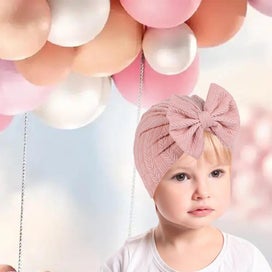 Listing 7 of 7 for Baby Hats with Big Bow, Perfect for Newborns and Baby Showers, Adorable Cot