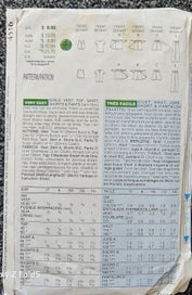 Listing 2 of 2 for BUSYBODIES 4516, GIRLS' VEST, TOP, SKIRT, SHORT, PANTS, SIZE 7,8, 10