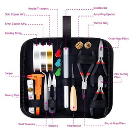 Listing 2 of 7 for Jewelry Making Kit for Adults, Tools, Charms, Wires, Findings, and More, Al