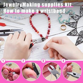 Listing 7 of 7 for Jewelry Making Kit for Adults, Tools, Charms, Wires, Findings, and More, Al