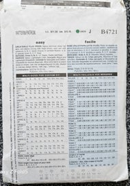 Listing 2 of 2 for BUTTERICK 4721, GIRLS 'PLUS DRESS, SIZE 7, 8, 10, 12, 14