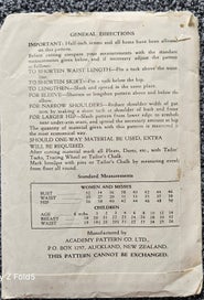 Listing 2 of 2 for ACADEMY PATTERN 3419, BLOUSE FOR 14 YEARS OLD GIRLS