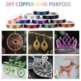 Listing 2 of 6 for Tarnish Resistant Jewelry Wire 12 Rolls 33FT- Versatile Craft Wire for Jewe