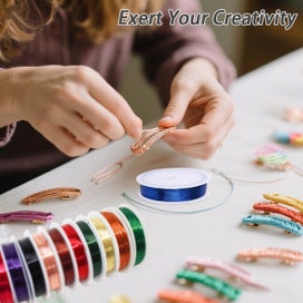 Listing 3 of 6 for Tarnish Resistant Jewelry Wire 12 Rolls 33FT- Versatile Craft Wire for Jewe