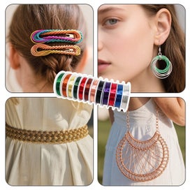 Listing 4 of 6 for Tarnish Resistant Jewelry Wire 12 Rolls 33FT- Versatile Craft Wire for Jewe