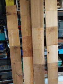 Listing 6 of 10 for Bespoke table on wheels for on a deck - steel & ceder