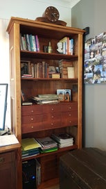 Listing 9 of 10 for Bespoke table on wheels for on a deck - steel & ceder