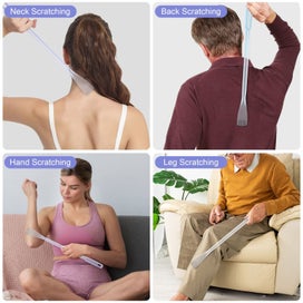 Listing 4 of 6 for 3pcs Clear Back Scratcher for Adults, Backscratcher for Itching Relief with
