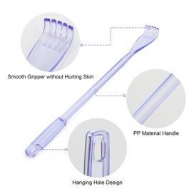 Listing 6 of 6 for 3pcs Clear Back Scratcher for Adults, Backscratcher for Itching Relief with
