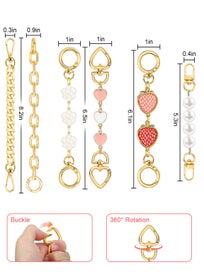 Listing 2 of 5 for 6Pcs Bag Extender Chains, Purse Extender Chain Bag Strap Extender for Handb