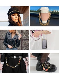 Listing 5 of 5 for 6Pcs Bag Extender Chains, Purse Extender Chain Bag Strap Extender for Handb