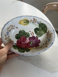 Listing 1 of 3 for Belle Fiore Chanticleer gorgeous oval bowl