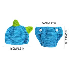 Listing 5 of 9 for Newborn Crochet Knitted Outfit Toddler Baby Cute Photography Clothing Kids