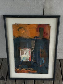 Listing 1 of 6 for Vintage Abstract Original Painting – Framed – Signed by Artist
