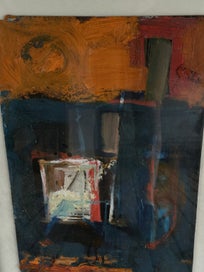 Listing 2 of 6 for Vintage Abstract Original Painting – Framed – Signed by Artist