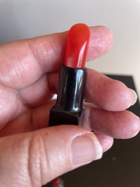 Listing 4 of 9 for Lipstick sculpture carved in black jade and fibre optic