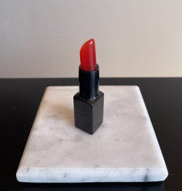 Listing 7 of 9 for Lipstick sculpture carved in black jade and fibre optic