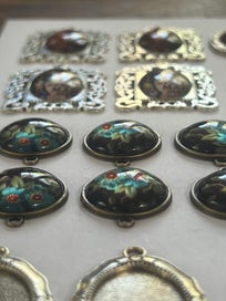 Listing 7 of 7 for Alice in wonderland + forget me not Pendants