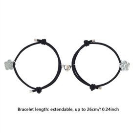 Listing 4 of 6 for Couple Bracelet Luminous Luminous Dog Claw Love Magnetic Buckle Mutual Attr