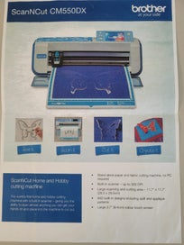 Listing 4 of 7 for Scan n Cut CM550 with all paper work, instructions, extras.