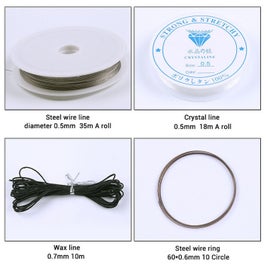 Listing 3 of 7 for Jewelry Making Kit with Tools, Wires, Charms and Findings for Jewelry Makin