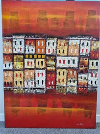 Listing 1 of 1 for Large original vibrant abstract painting