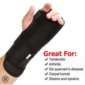 Listing 4 of 8 for Medical Breathable Carpal Tunnel Splint Wrist Support Brace Night Sleep Rel