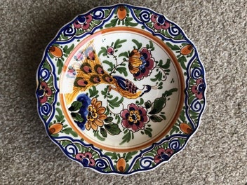Listing 1 of 2 for Vintage Delft Wall Hanging Plate.