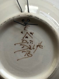 Listing 2 of 2 for Vintage Delft Wall Hanging Plate.