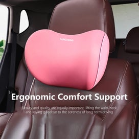 Listing 4 of 9 for Car Headrest Pillow ! Memory Foam Car Headrest Cushion with Removable Cover