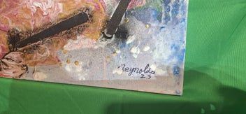 Listing 6 of 15 for Held Together by Fire – Original Acrylic Abstract Painting