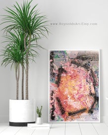 Listing 12 of 15 for Held Together by Fire – Original Acrylic Abstract Painting