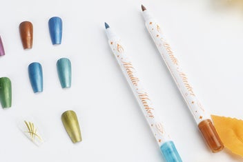 Listing 4 of 8 for 12 Colors DIY Nail Art Pens Set Dual Heads Nail Polish Pens Acrylic Paint Marker