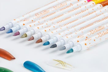 Listing 6 of 8 for 12 Colors DIY Nail Art Pens Set Dual Heads Nail Polish Pens Acrylic Paint Marker