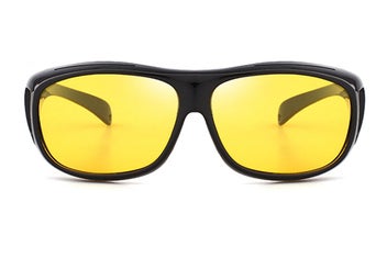 Listing 4 of 9 for Day Night Version Glasses Polarized Driving Wraparound Fit Over Sunglass -Yellow