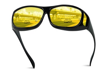 Listing 5 of 9 for Day Night Version Glasses Polarized Driving Wraparound Fit Over Sunglass -Yellow