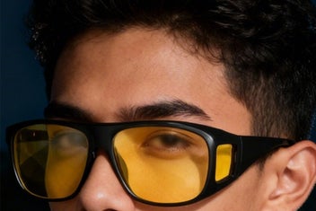 Listing 6 of 9 for Day Night Version Glasses Polarized Driving Wraparound Fit Over Sunglass -Yellow
